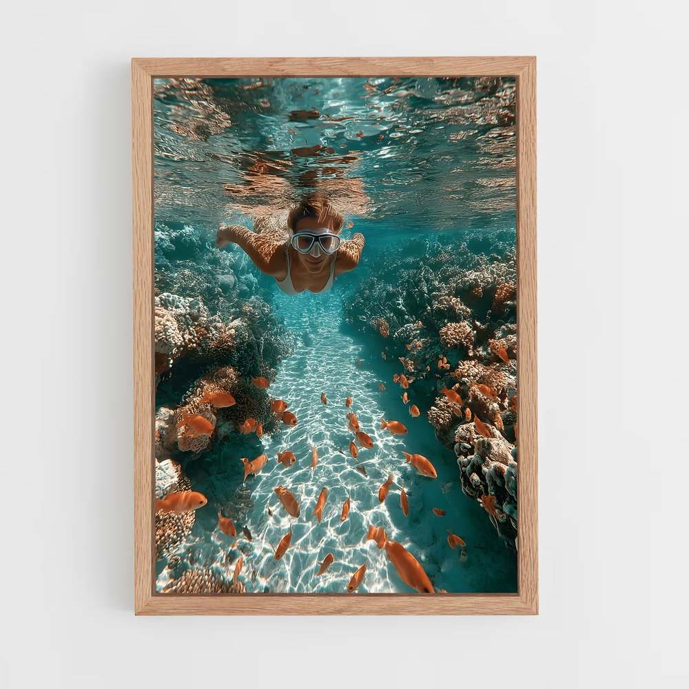 Poster Plongée Enchanteresse – affiche Plongée sous-marine (vue 4)
